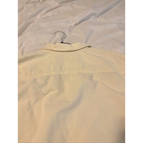 Eddie Bauer Women’s Button Down Blouse Size XXL Tall in Pale Yellow - Picture 8 of 10